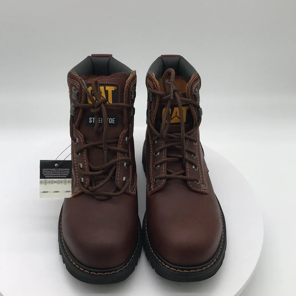 Caterpillar Mens Brown Leather Boots size 9 US